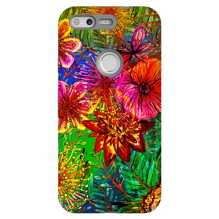 Pixel StrongFit Colorful Flower Jungle by  Utart