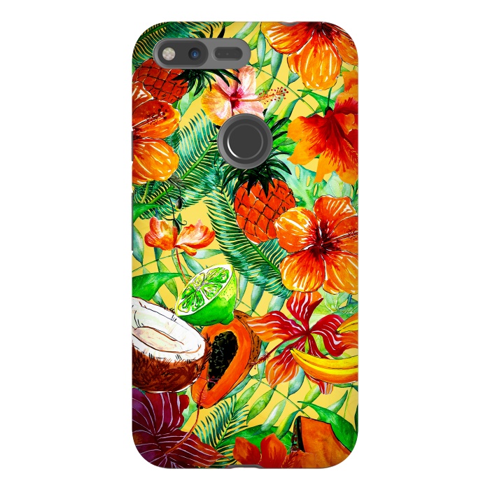 Pixel XL StrongFit Aloha Tropical Fruits and Flowers by  Utart