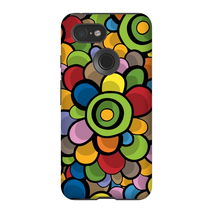 Pixel 3 StrongFit Spring Bubble Flower by Majoih