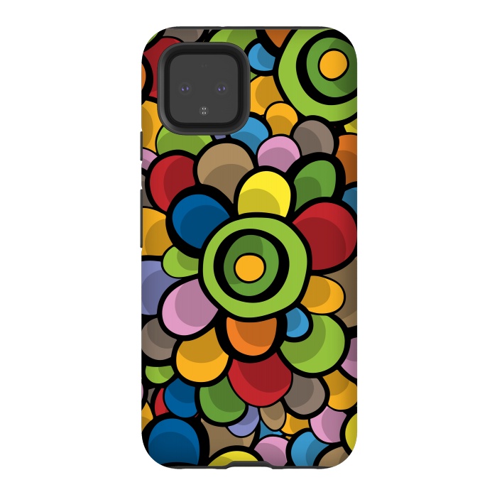 Pixel 4 StrongFit Spring Bubble Flower by Majoih