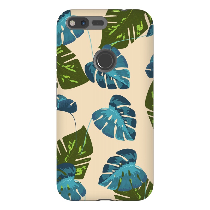 Pixel XL StrongFit Monstera Abstract by Creativeaxle