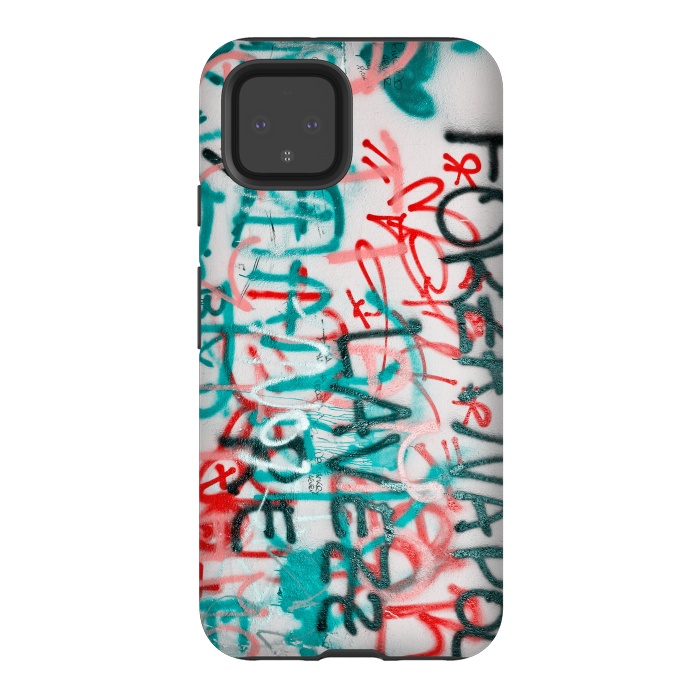 Pixel 4 StrongFit Graffiti Text by Andrea Haase