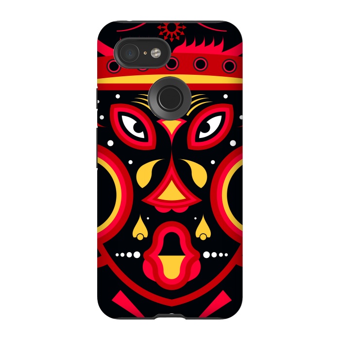 Pixel 3 StrongFit ceremonial tribal mask by TMSarts