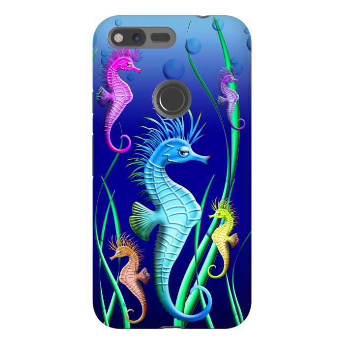 Pixel XL StrongFit Seahorses Underwater Scenery by BluedarkArt