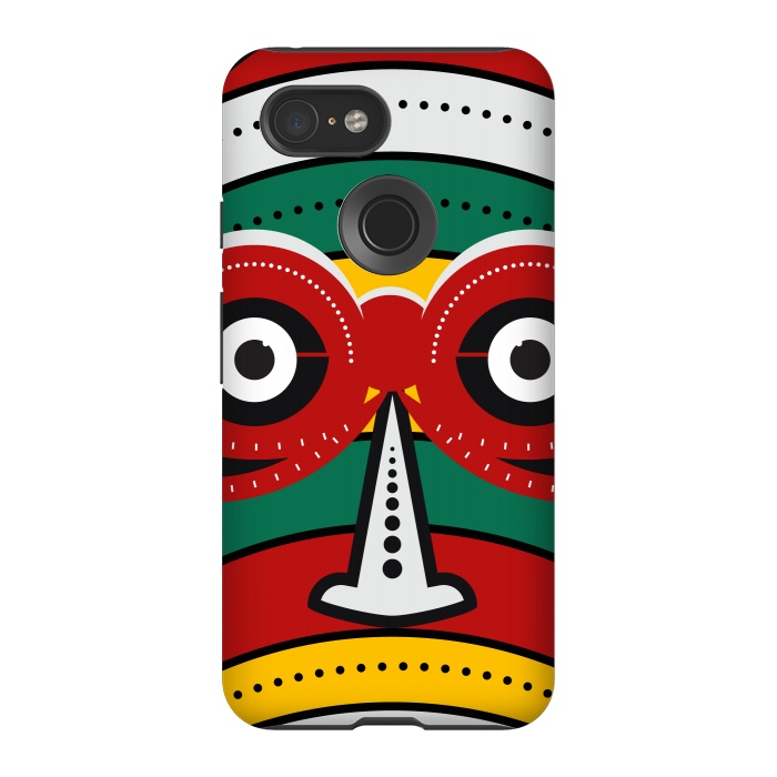 Pixel 3 StrongFit totem tribal mask by TMSarts