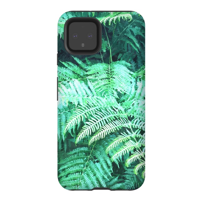 Pixel 4 StrongFit Fern Tropical Leaves by Alemi