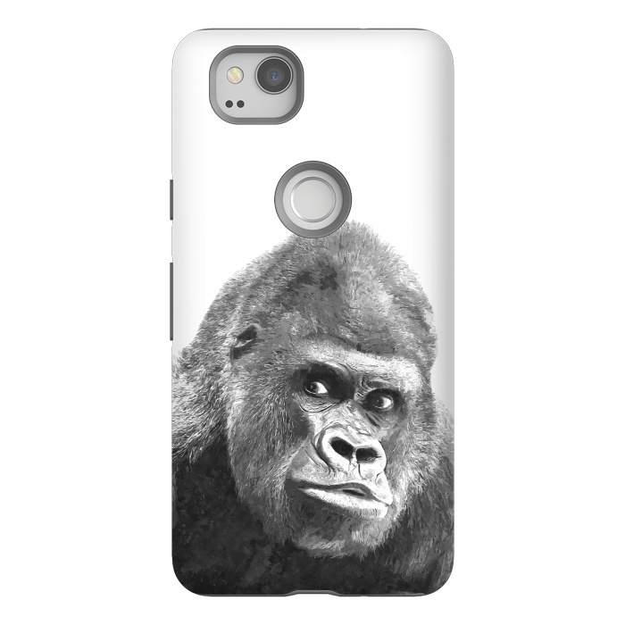 Pixel 2 StrongFit Black and White Gorilla by Alemi