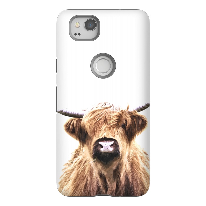 Pixel 2 StrongFit Highland Cow Portrait by Alemi