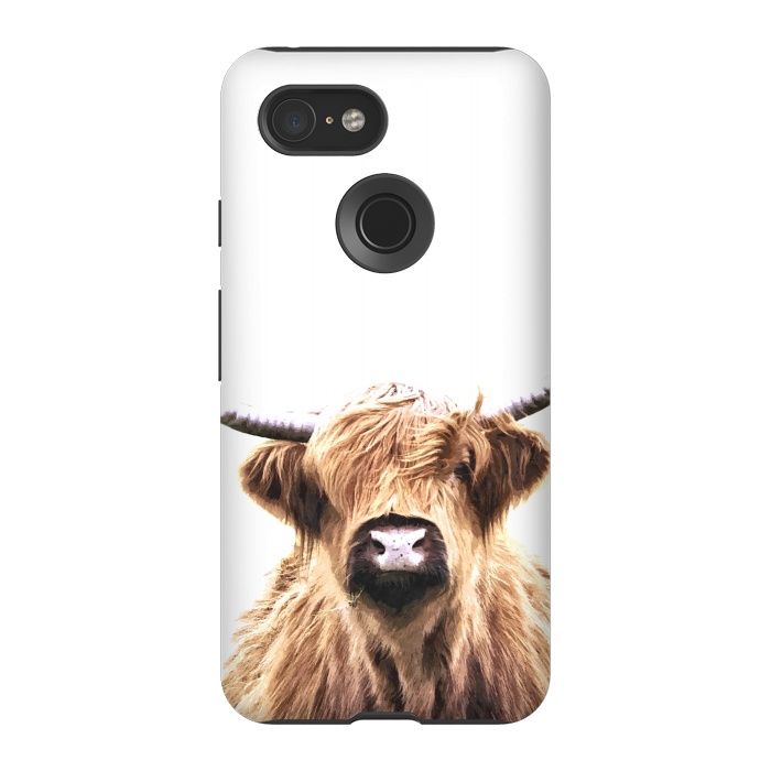 Pixel 3 StrongFit Highland Cow Portrait by Alemi