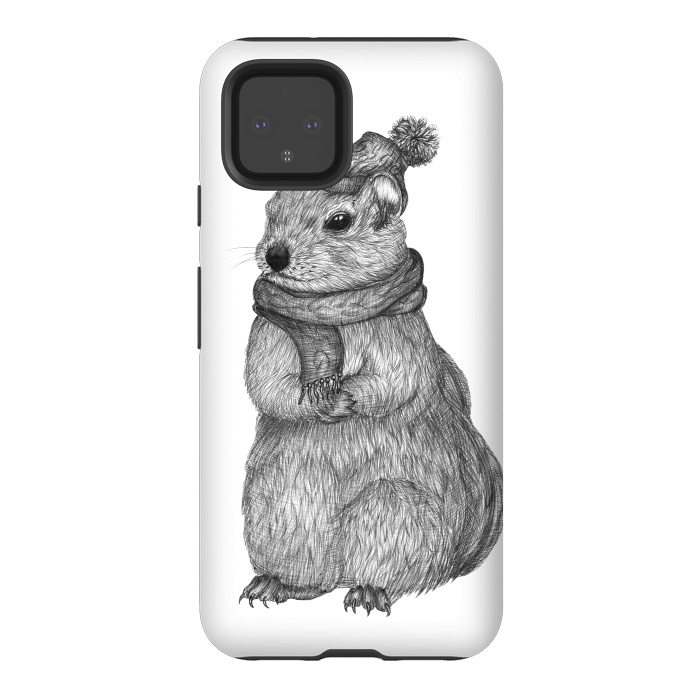 Pixel 4 StrongFit Chilly Chipmunk by ECMazur 