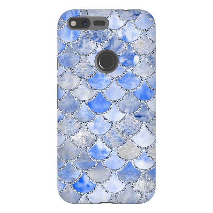 Pixel XL StrongFit Blue and Silver Mermaid Scales by  Utart