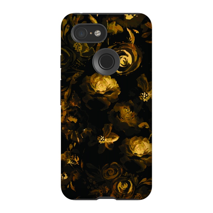 Pixel 3 StrongFit Different Watercolor Roses 4 by Bledi