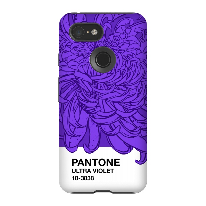 Pixel 3 StrongFit Pantone ultra violet  by Evgenia Chuvardina
