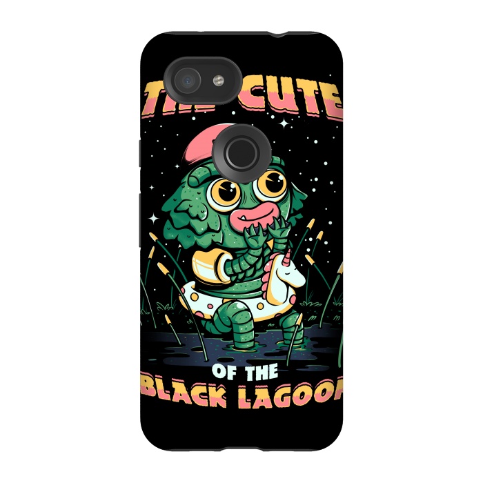 Pixel 3A StrongFit Cute of the black lagoon! by Ilustrata