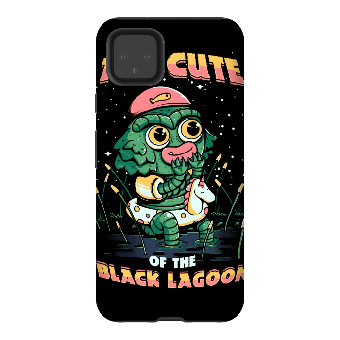 Pixel 4XL StrongFit Cute of the black lagoon! by Ilustrata