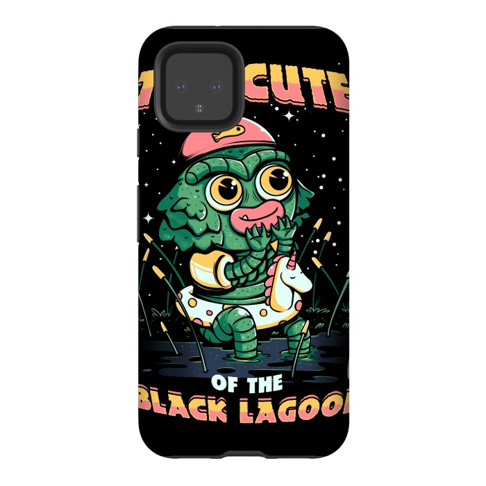 Pixel 4 StrongFit Cute of the black lagoon! by Ilustrata