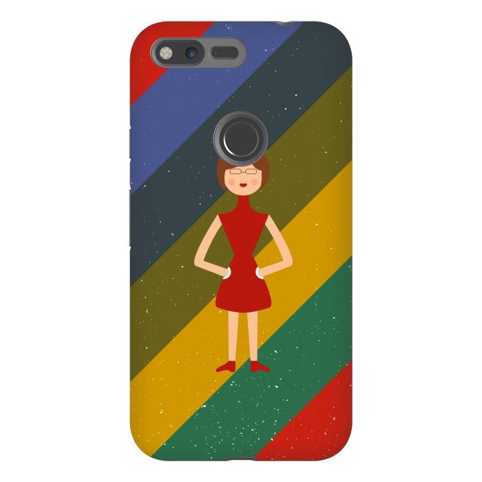 Pixel XL StrongFit fashionable girl standing by TMSarts