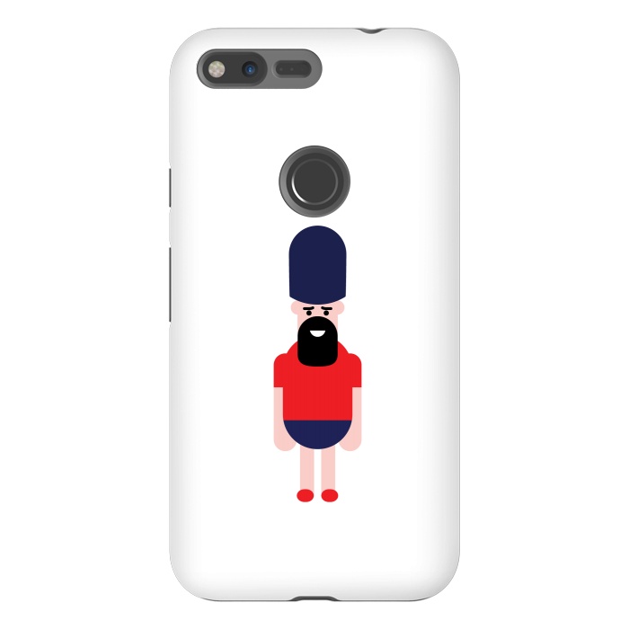 Pixel XL StrongFit cartoon guard standing  by TMSarts