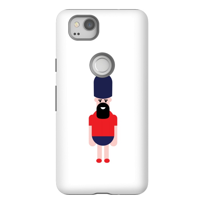 Pixel 2 StrongFit cartoon guard standing  by TMSarts
