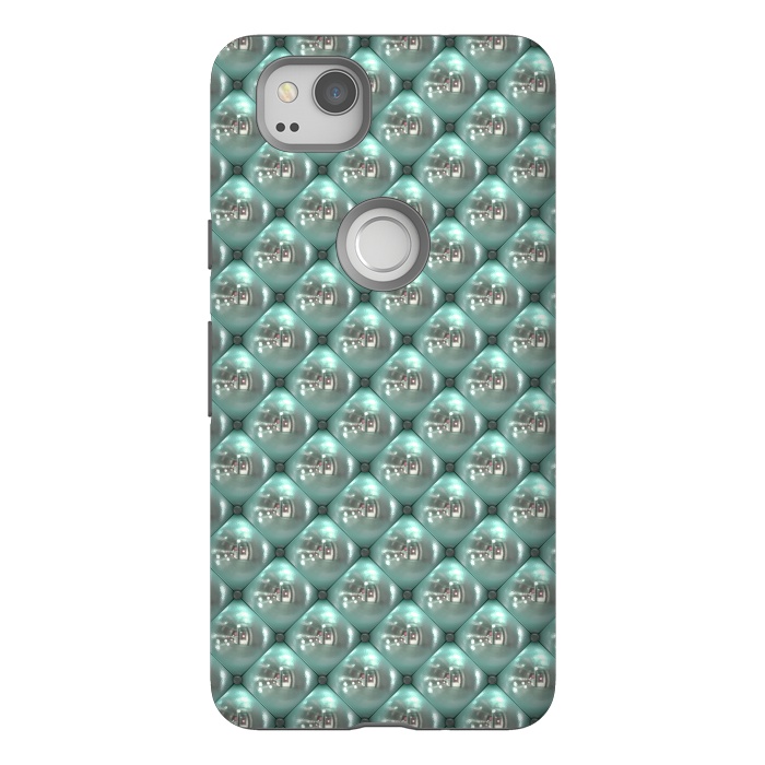Pixel 2 StrongFit Shiny Turquoise Pearls 2 by Andrea Haase