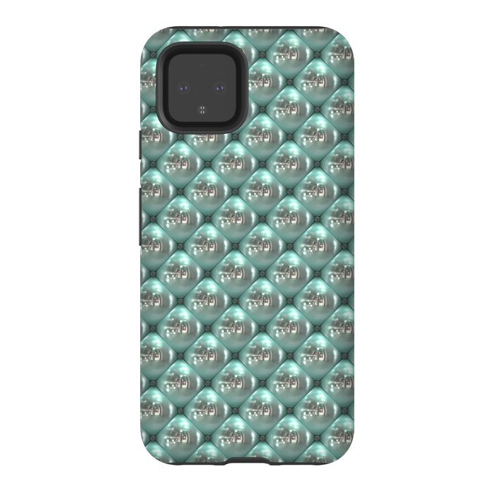 Pixel 4 StrongFit Shiny Turquoise Pearls 2 by Andrea Haase