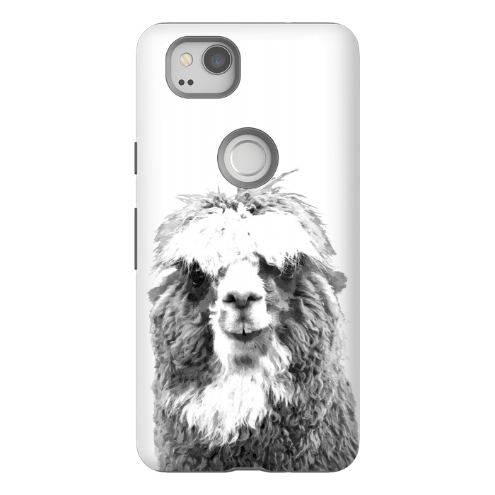 Pixel 2 StrongFit Black and White Alpaca by Alemi