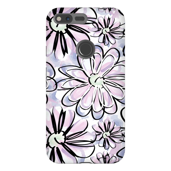 Pixel XL StrongFit Watercolor flowers by Camila