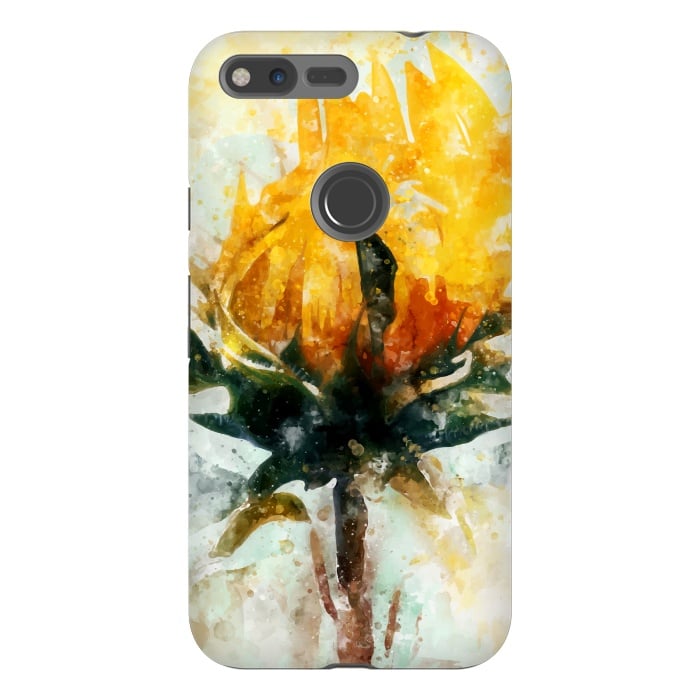 Pixel XL StrongFit Born in Sunflower by Creativeaxle