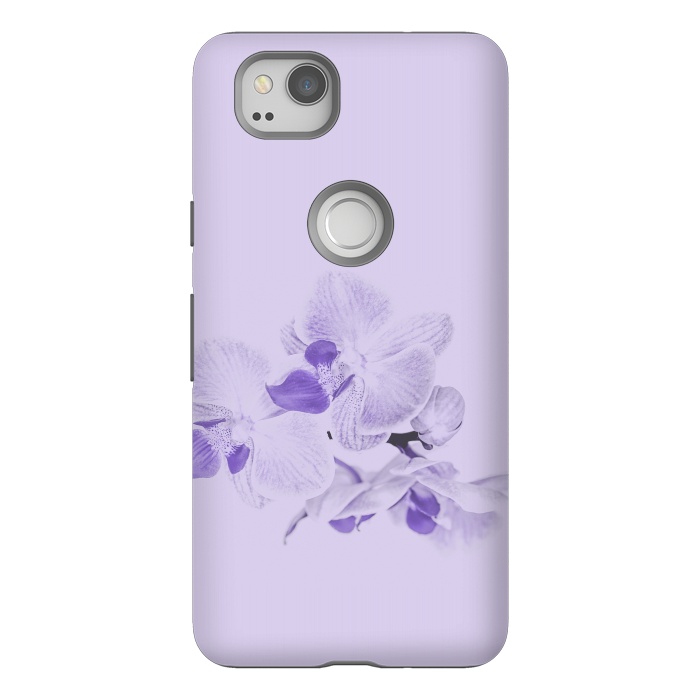 Pixel 2 StrongFit Purple Orchid Flower by Andrea Haase
