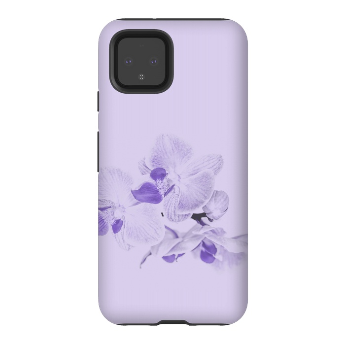 Pixel 4 StrongFit Purple Orchid Flower by Andrea Haase