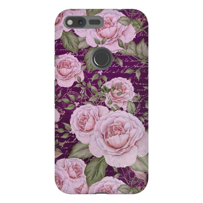 Pixel XL StrongFit Nostalgic Rose PAttern by Andrea Haase