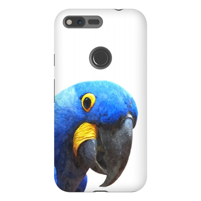 Pixel XL StrongFit Blue Parrot Portrait by Alemi