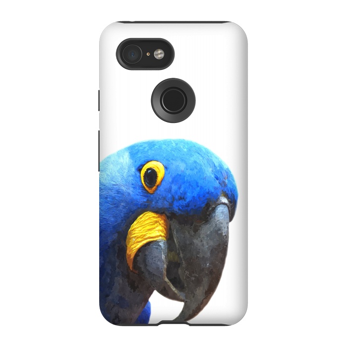 Pixel 3 StrongFit Blue Parrot Portrait by Alemi