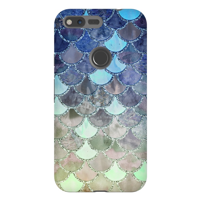 Pixel XL StrongFit Multicolor Watercolor Fish and Mermaid Scales by  Utart