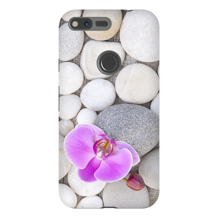 Pixel XL StrongFit Zen Style Orchid On Pebble by Andrea Haase