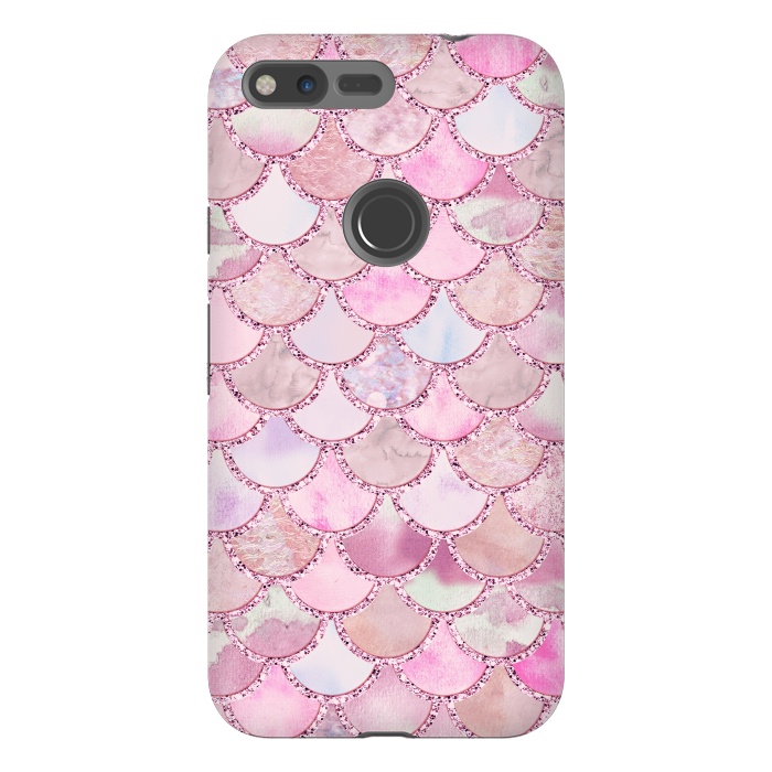 Pixel XL StrongFit Pretty pink and pastel Mermaid Scales  by  Utart