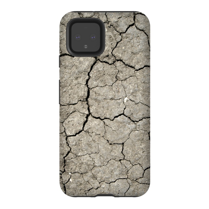 Pixel 4 StrongFit Dried-out Cracked Soil by Andrea Haase