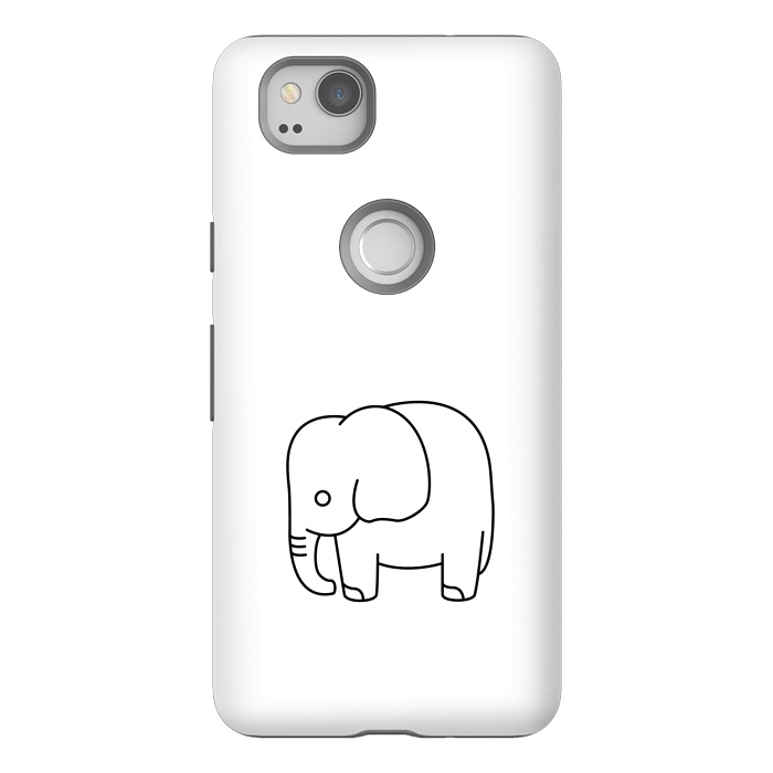 Pixel 2 StrongFit little baby elephant by TMSarts