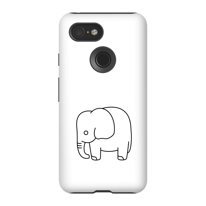 Pixel 3 StrongFit little baby elephant by TMSarts