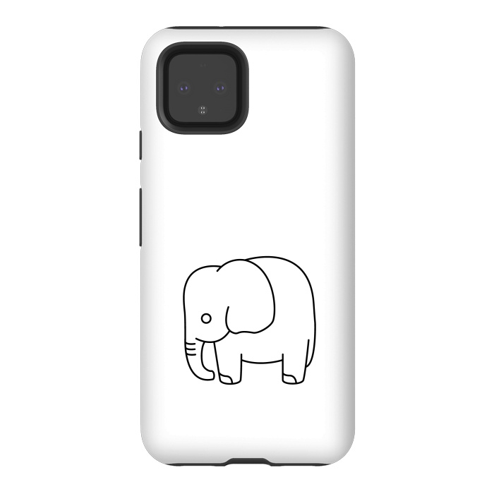 Pixel 4 StrongFit little baby elephant by TMSarts