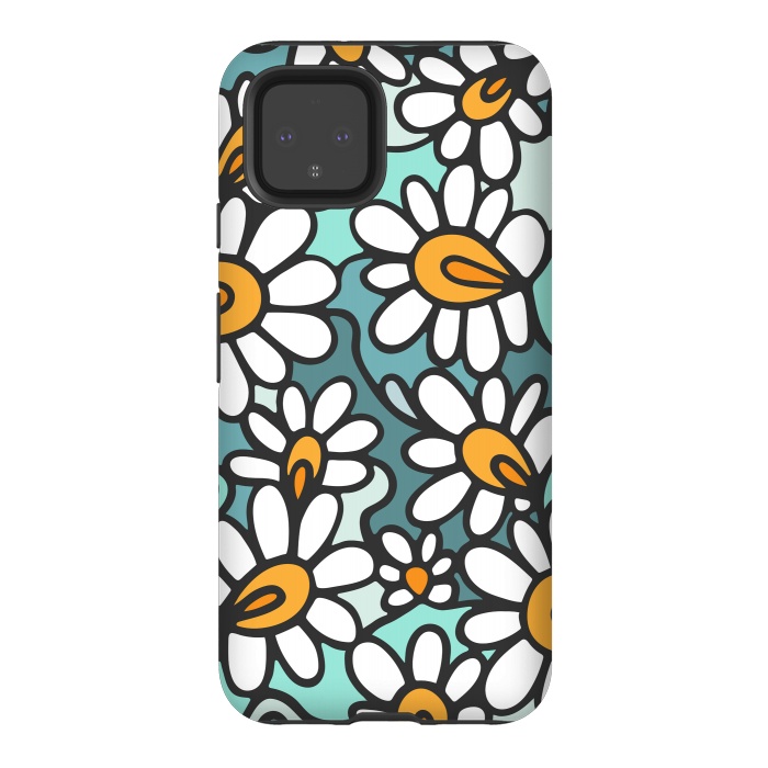 Pixel 4 StrongFit Daisies by Majoih