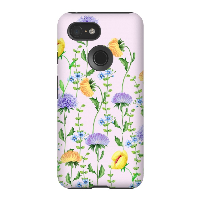 Pixel 3 StrongFit Aster Flora by Creativeaxle