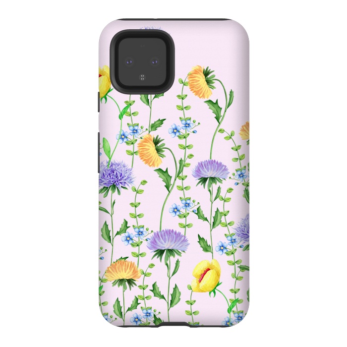 Pixel 4 StrongFit Aster Flora by Creativeaxle