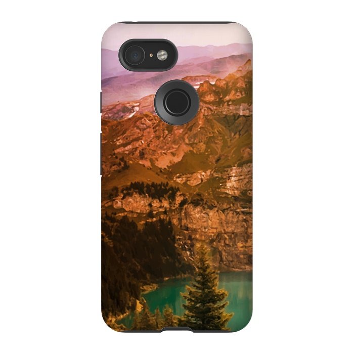 Pixel 3 StrongFit Mountain Valley by Creativeaxle