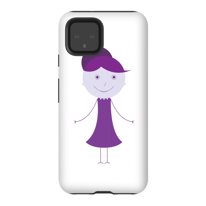 Pixel 4 StrongFit purple girl by TMSarts