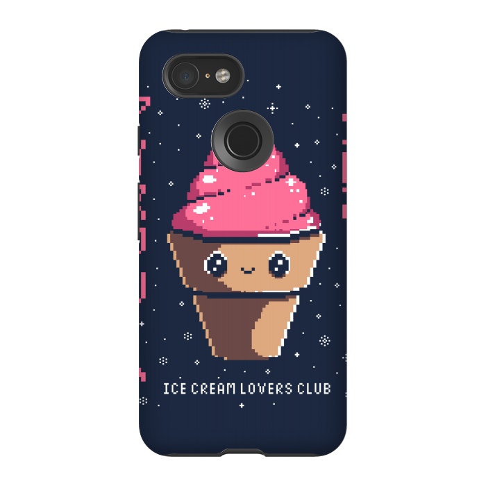 Pixel 3 StrongFit Ice cream lovers club by Ilustrata