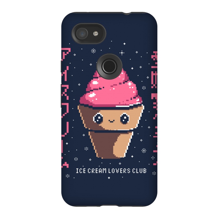 Pixel 3AXL StrongFit Ice cream lovers club by Ilustrata