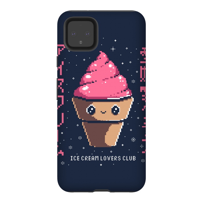 Pixel 4XL StrongFit Ice cream lovers club by Ilustrata