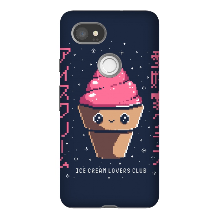 Pixel 2XL StrongFit Ice cream lovers club by Ilustrata