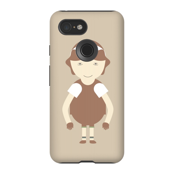 Pixel 3 StrongFit little brown girl by TMSarts